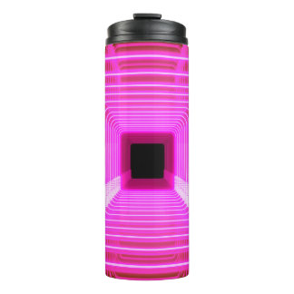 Sci-Fi Retro 3D: Pop Art Illustration Thermal Tumbler