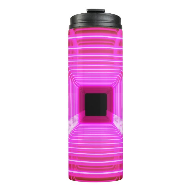 Sci-Fi Retro 3D: Pop Art Illustration Thermal Tumbler (Front)