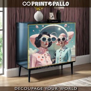 Sci-fi Retrofuturistic fashion women (1) Tissue Paper