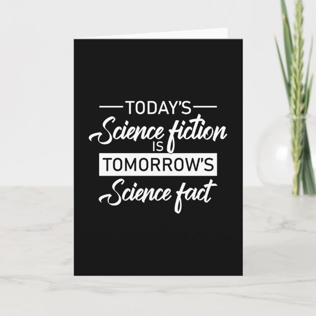 Sci-Fi Science Fiction Space Ufo Alien Funny Gift Card (Front)