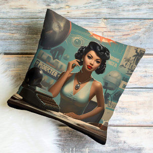 Sci-Fi Scribe Futuristic Fantasy Cushion
