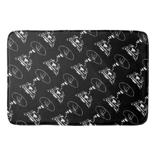 Sci-Fi smart animals "Hungry Frog Dreams"          Bath Mat