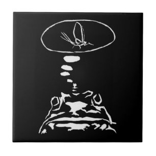 Sci-Fi smart animals "Hungry Frog Dreams"          Ceramic Tile
