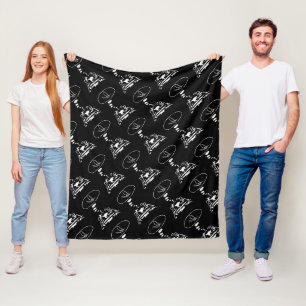 Sci-Fi smart animals "Hungry Frog Dreams" Fleece Blanket