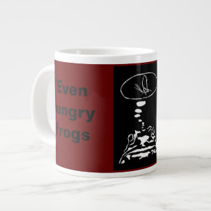 Sci-Fi smart animals "Hungry Frog Dreams"          Large Coffee Mug