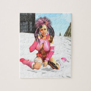 Sci Fi Snow Punk Jigsaw Puzzle