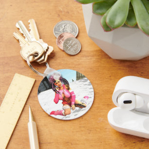 Sci Fi Snow Punk Key Ring