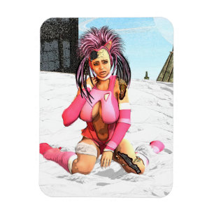 Sci Fi Snow Punk Magnet