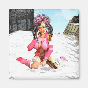 Sci Fi Snow Punk Magnet