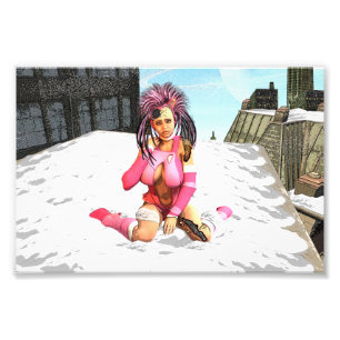 Sci Fi Snow Punk Photo Print