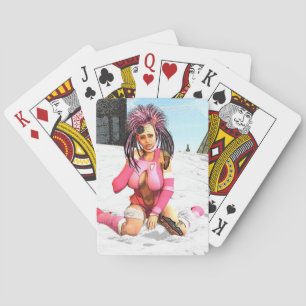 Sci Fi Snow Punk Playing Cards