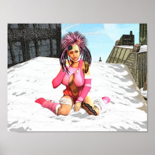 Sci Fi Snow Punk Poster