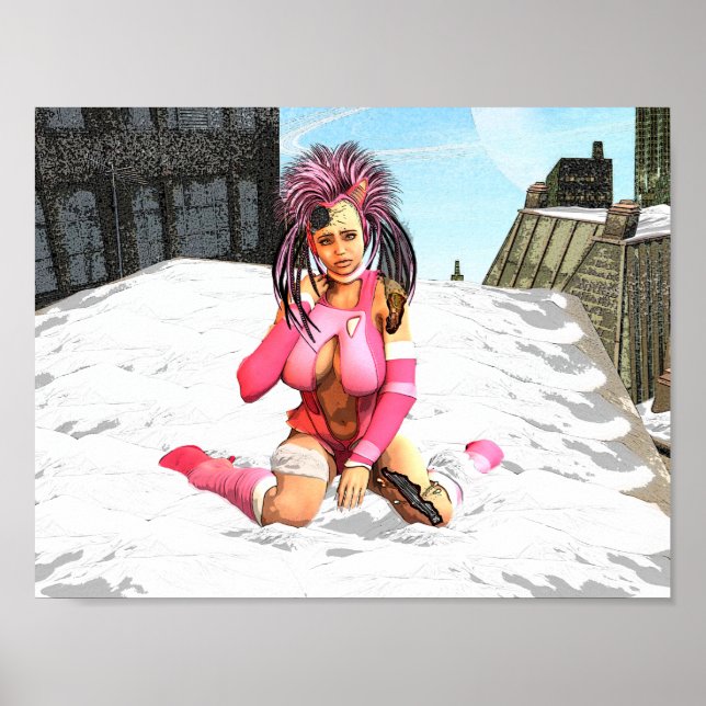 Sci Fi Snow Punk Poster (Front)