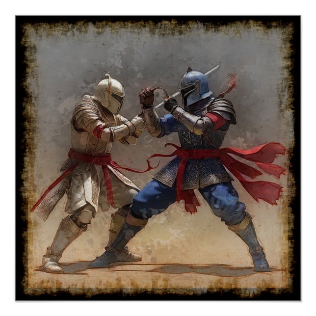 Sci Fi Sparring Adversaries Poster (Front)