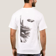Sci-Fi T-shirt Traversing the Universe 01 B Back