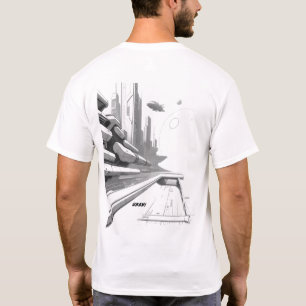 Sci-Fi T-shirt Traversing the Universe 01 J Back