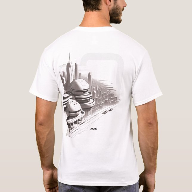 Sci-Fi T-shirt Traversing the Universe 03 D Back (Back)
