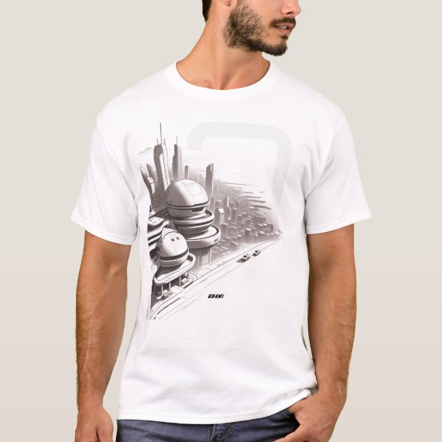 Sci-Fi T-shirt Traversing the Universe 03 D Front (Front)