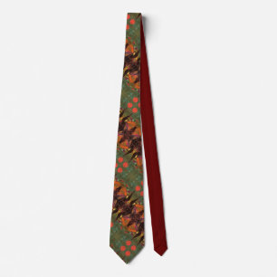 Sci-fi tiled "Fire Birds" alien life in flight Tie