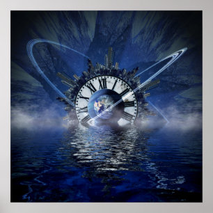 Sci-Fi Time Splash Poster