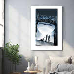 Sci-Fi Travel Ad, Dwarf Planet Ceres Foam Core Photo Tile<br><div class="desc">You may add a bit of the future to your business or home with science fiction travel posters. They can be a source of encouragement and inspiration, reminding you of all the incredible locations and experiences the cosmos has in store for us. These posters highlight the infinite possibilities of science...</div>