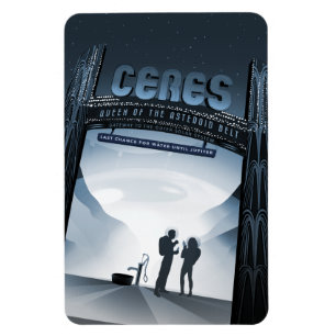 Sci-Fi Travel Ad, Dwarf Planet Ceres Magnet