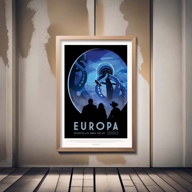 Sci-Fi Travel Ad, Moon Europa Poster (Creator Uploaded)