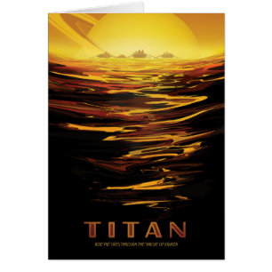 Sci-Fi Travel Ad, Moon Titan