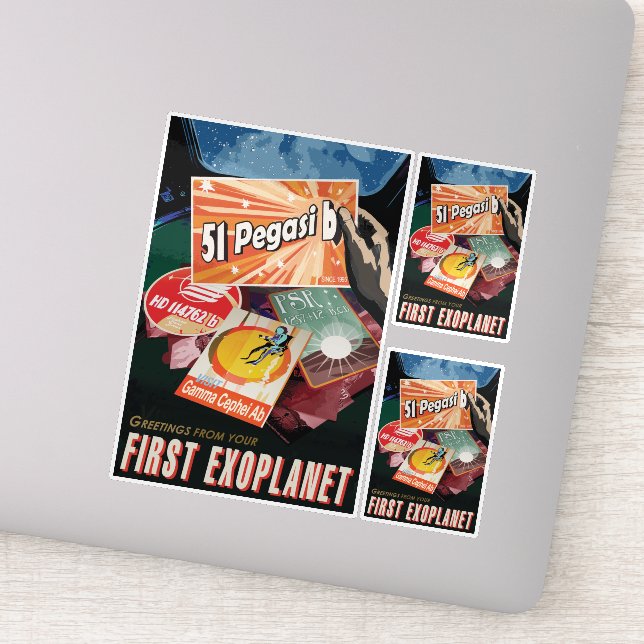 Sci-Fi Travel Ad, Planet 51 Pegasi b  (Detail)