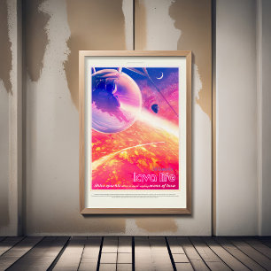 Sci-Fi Travel Ad, Planet 55 Cancri e Photo Print