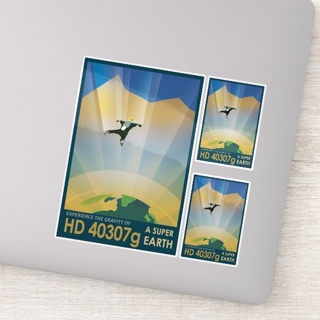 Sci-Fi Travel Ad, Planet HD 40307g (Detail)
