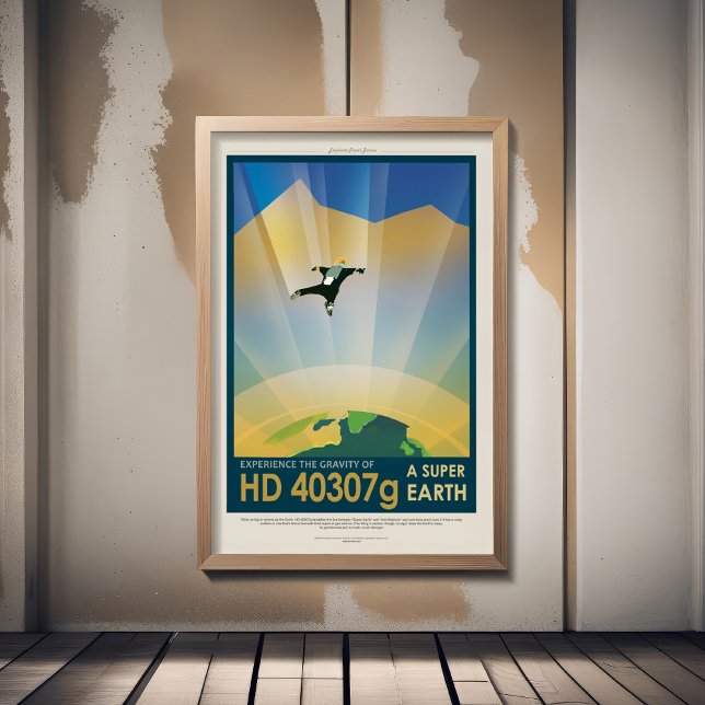 Sci-Fi Travel Ad, Planet HD 40307g Poster (Creator Uploaded)
