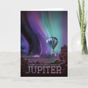 Sci-Fi Travel Ad, Planet Jupiter Card