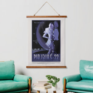Sci-Fi Travel Ad, Planet PSO J318.5-22 Hanging Tapestry