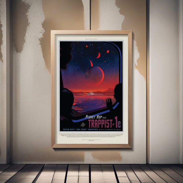Sci-Fi Travel Ad, Planet Trapist-1e Poster (Creator Uploaded)