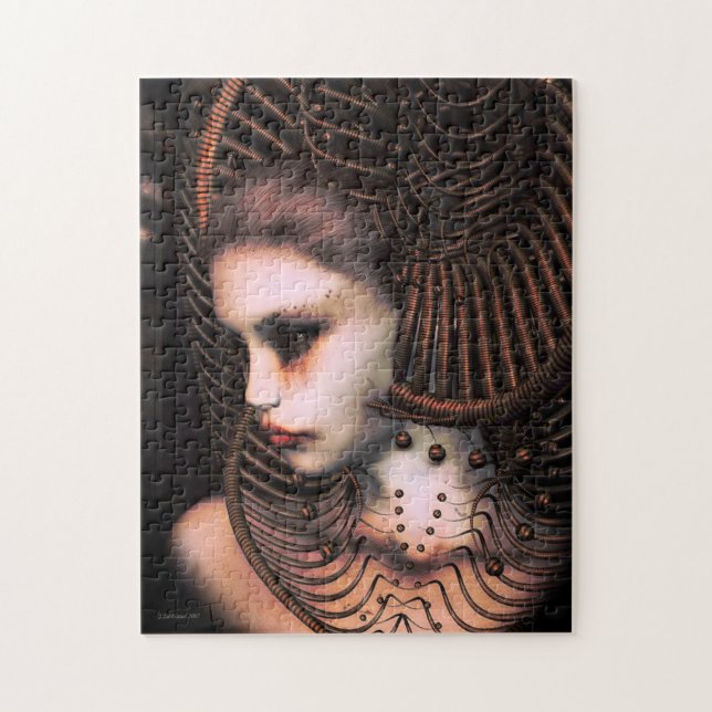 Sci-Fi Woman in Futuristic Headdress Jigsaw Puzzle (Vertical)