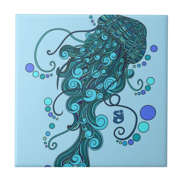 SCI - Jellyfish -String Cheese Incident - Tequilla Ceramic Tile (Front)