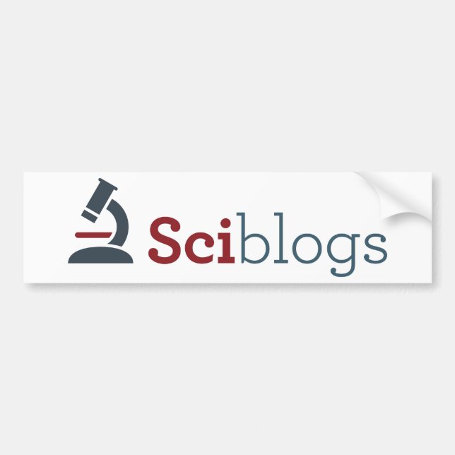Sciblogs bumper sticker - white (Front)