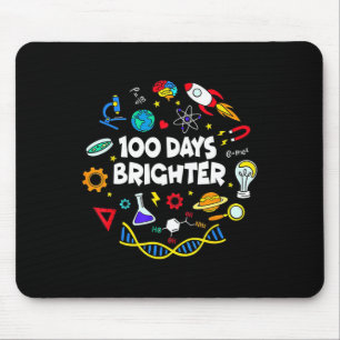 Science 100 Days Brighter Student Happy 100th Day  Mouse Pad