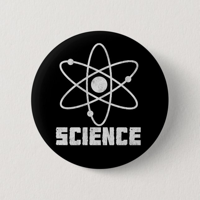 Science 6 Cm Round Badge (Front)