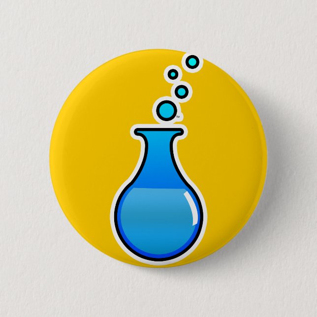 Science 6 Cm Round Badge (Front)