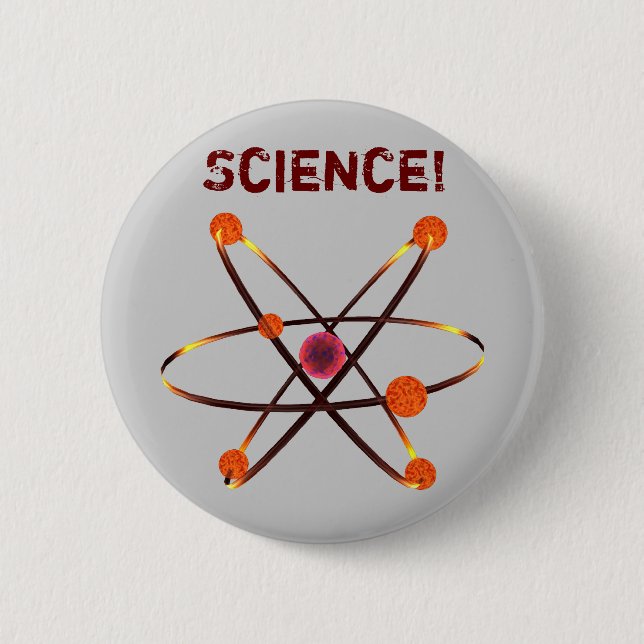 Science! 6 Cm Round Badge (Front)
