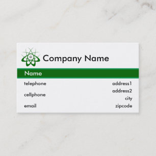 Science and Technology Business Card Design