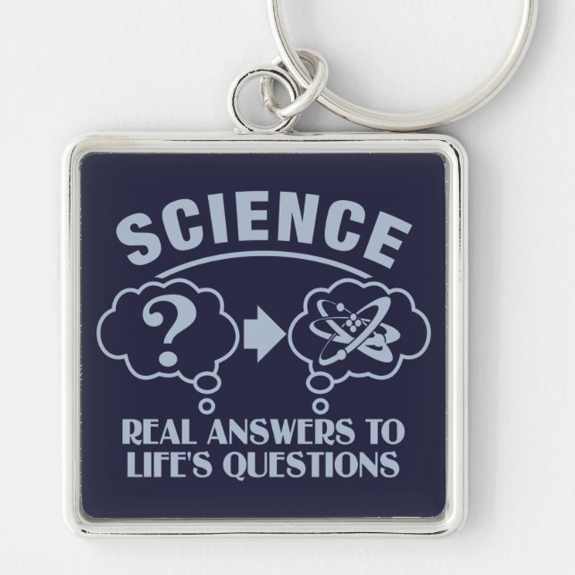 Science Answers custom key chain (Front)