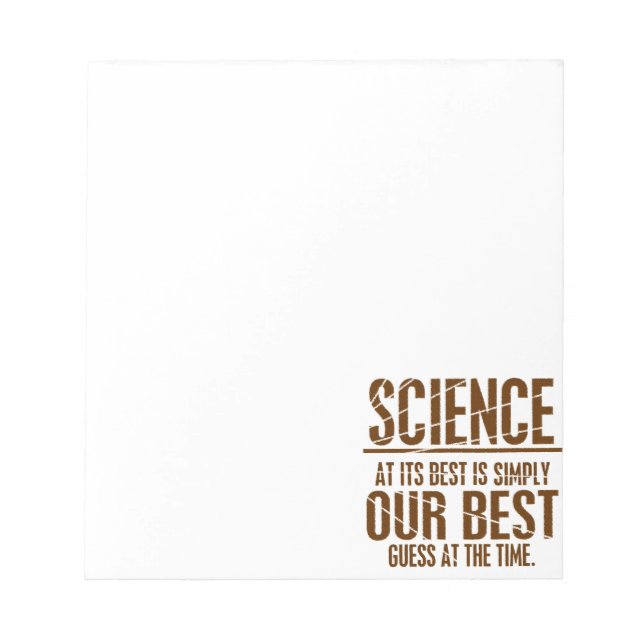 Science at Its Best Notepad (Front)