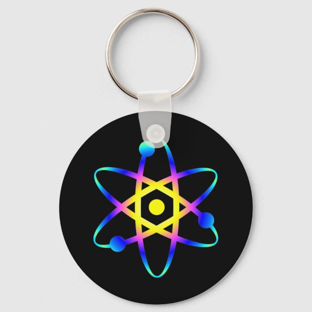 science atom key ring (Front)