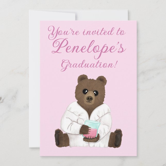 Science Bear Invitation (Front)