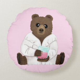 Science Bear Round Cushion