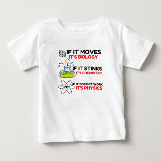 Science BIOLOGY CHEMISTRY PHYSICS Baby T-Shirt