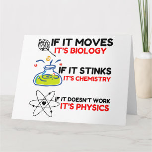 Science BIOLOGY CHEMISTRY PHYSICS Card